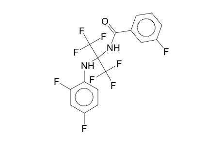 N-[1-(2,4-Difluoroanilino)-2,2,2-trifluoro-1-(trifluoromethyl)ethyl]-3-fluorobenzamide