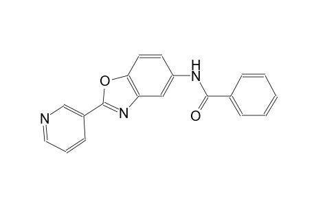 N-[2-(3-pyridinyl)-1,3-benzoxazol-5-yl]benzamide