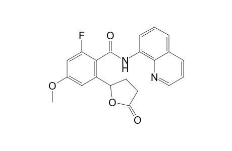 2-Fluoro-4-methoxy-6-(5-oxotetrahydrofuran-2-yl)-N-(quinolin-8-yl)benzamide
