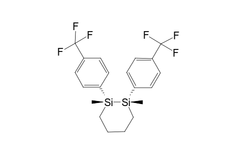 cis-1,2-Bis(p-trifluoromethylphenyl)-1,2-dimethyl-1,2-disilacyclohexane