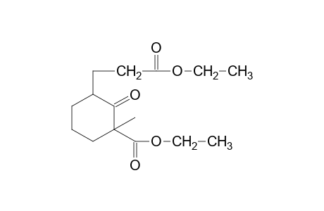 3-carboxy-3-methyl-2-oxocyclohexanepropionic acid, diethyl ester