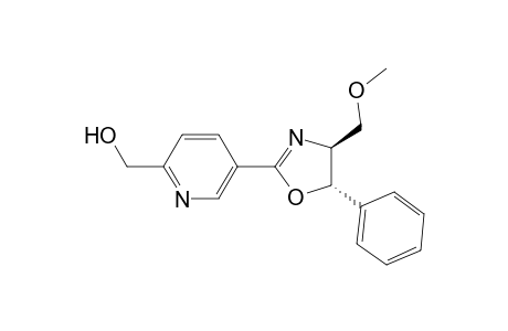 2-Pyridinemethanol, 5-[4,5-dihydro-4-(methoxymethyl)-5-phenyl-2-oxazolyl]-, (4S-trans)-
