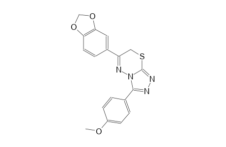 4-[6-(1,3-benzodioxol-5-yl)-7H-[1,2,4]triazolo[3,4-b][1,3,4]thiadiazin-3-yl]phenyl methyl ether