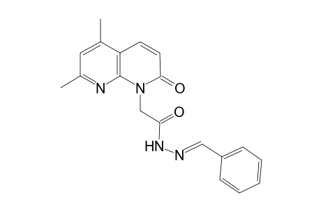 Acethydrazide, N2-benzylidene-2-(1,2-dihydro-5,7-dimethyl-2-oxo-1,8-naphthrydin-1-yl)-