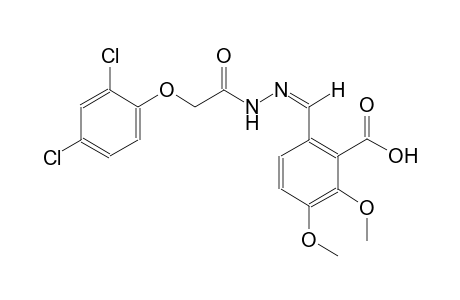 6-((Z)-{[(2,4-dichlorophenoxy)acetyl]hydrazono}methyl)-2,3-dimethoxybenzoic acid