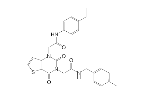 1-[3-(4-ethylphenyl)-2-oxopropyl]-3-[4-(4-methylphenyl)-2-oxobutyl]-1H,2H,3H,4H-thieno[3,2-d]pyrimidine-2,4-dione