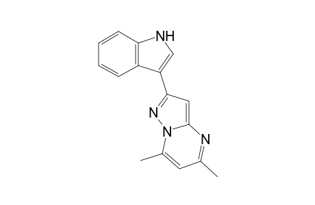 2-(1H-Indol-3-yl)-5,7-dimethylpyrazolo[1,5-a]pyrimidine