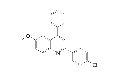 2-(4-Chlorophenyl)-6-methoxy-4-phenylquinoline