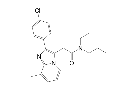2-[2-(4-chlorophenyl)-8-methyl-3-imidazo[1,2-a]pyridinyl]-N,N-dipropylacetamide