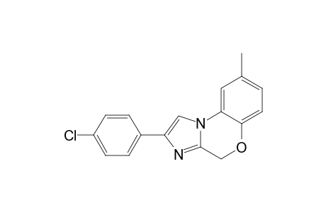 2-(PARA-CHLORPHENYL)-8-METHYL-4H-IMIDAZO-[2,1-C]-BENZOXAZINE