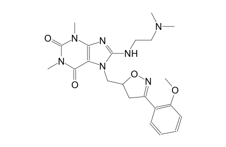 8-{[2-(dimethylamino)ethyl]amino}-7-{[3-(2-methoxyphenyl)-4,5-dihydro-5-isoxazolyl]methyl}-1,3-dimethyl-3,7-dihydro-1H-purine-2,6-dione
