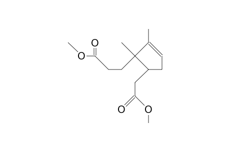 2,3-Dimethyl-3-(methoxycarbonyl-ethyl)-4-(methoxycarbonyl-methyl)-cyclopentene