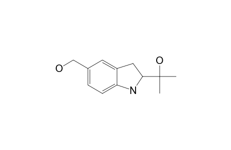 2-(5'-HYDROXYMETHYL-2',3'-DIHYDRO-1'H-INDOL-2'-YL)-PROPAN-2-OL