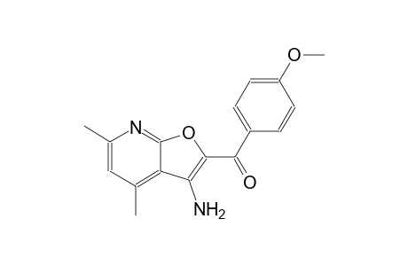 (3-amino-4,6-dimethylfuro[2,3-b]pyridin-2-yl)(4-methoxyphenyl)methanone