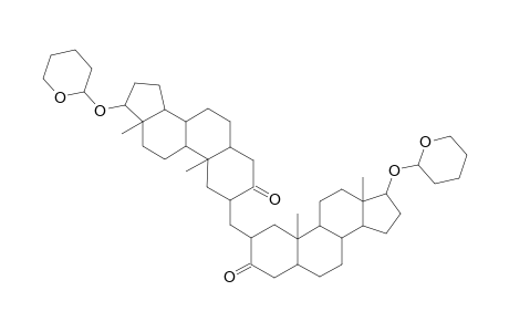 2-([3-Oxo-17-(tetrahydro-2H-pyran-2-yloxy)androstan-2-yl]methyl)-17-(tetrahydro-2H-pyran-2-yloxy)androstan-3-one