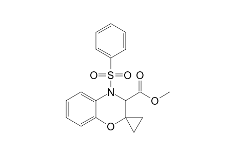 4-(benzenesulfonyl)-3-spiro[3H-1,4-benzoxazine-2,1'-cyclopropane]carboxylic acid methyl ester