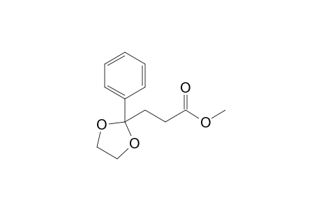 3-(2-phenyl-1,3-dioxolan-2-yl)propanoic acid methyl ester