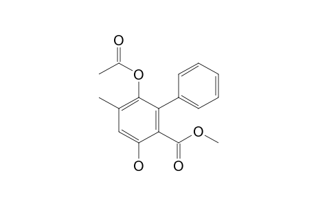 Methyl 5-acetoxy-2-hydroxy-4-methyl-6-phenylbenzoate