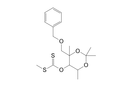 4-(Benzyloxymethyl)-2,2,4,6-tetramethyl-1,3-dioxan-5-yl S-Methyl-dithiocarbonate
