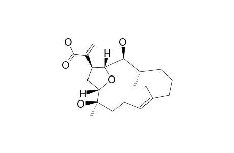 2-[(1R,2S,3S,7E,11R,12S,14S)-2,11-dihydroxy-3,7,11-trimethyl-15-oxabicyclo[10.2.1]pentadec-7-en-14-yl]acrylic acid