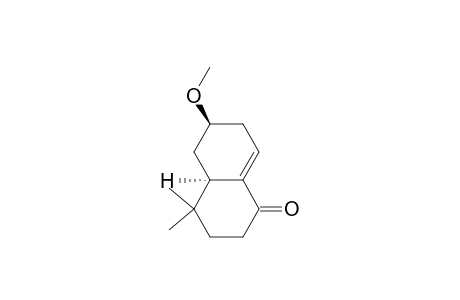 1(2H)-Naphthalenone, 3,4,4a,5,6,7-hexahydro-6-methoxy-4,4-dimethyl-, trans-(.+-.)-