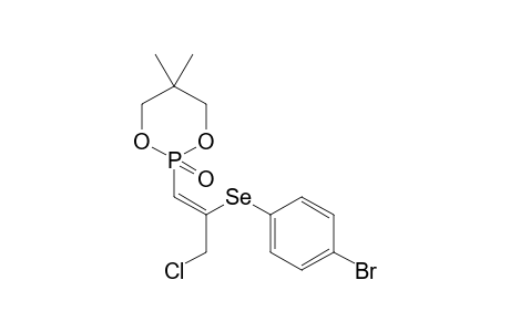 2-[(1Z)-2-(4-Bromophenylselanyl)-3-chloro-1-propenyl]-5,5-dimethyl-1,3,2-dioxaphosphorinane 2-Oxide