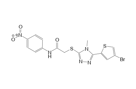 2-{[5-(4-bromo-2-thienyl)-4-methyl-4H-1,2,4-triazol-3-yl]sulfanyl}-N-(4-nitrophenyl)acetamide