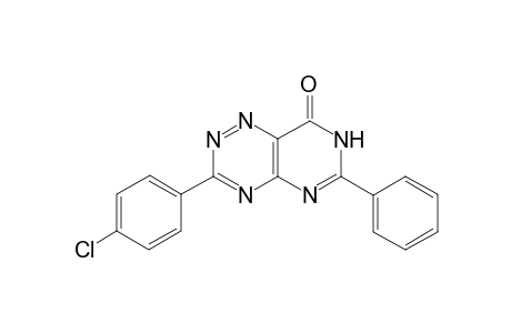 3-(p-Chlorophenyl0-6-phenylpyrimido[4,5-e]-(1,2,4)-triazin-8(7H)-one