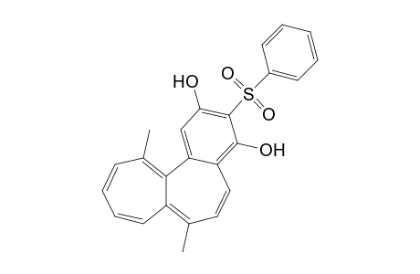 7,12-Dimethyl-3-(phenylsulfonyl)benzo[a]heptalene-2,4-diol