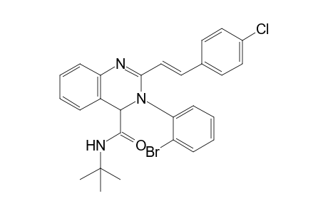 (E)-N-tert-Butyl-3-(2-bromophenyl)-2-(4-chlorostyryl)-3,4-dihydroquinazoline-4-carboxamide