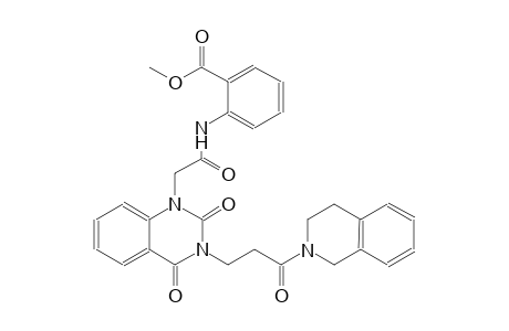 methyl 2-{[(3-[3-(3,4-dihydro-2(1H)-isoquinolinyl)-3-oxopropyl]-2,4-dioxo-3,4-dihydro-1(2H)-quinazolinyl)acetyl]amino}benzoate
