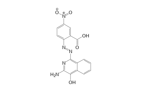 (E)-2-((3-amino-4-hydroxyisoquinolin-1-yl)diazenyl)-5-nitrobenzoic acid