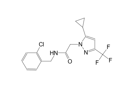 N-(2-chlorobenzyl)-2-[5-cyclopropyl-3-(trifluoromethyl)-1H-pyrazol-1-yl]acetamide