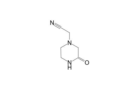 1-piperazineacetonitrile, 3-oxo-