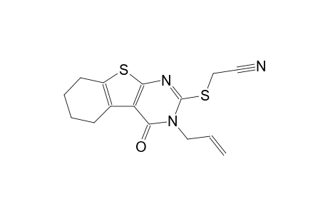 [(3-allyl-4-oxo-3,4,5,6,7,8-hexahydro[1]benzothieno[2,3-d]pyrimidin-2-yl)sulfanyl]acetonitrile