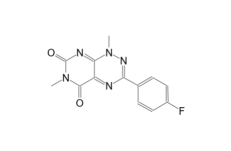 pyrimido[5,4-e][1,2,4]triazine-5,7(1H,6H)-dione, 3-(4-fluorophenyl)-1,6-dimethyl-