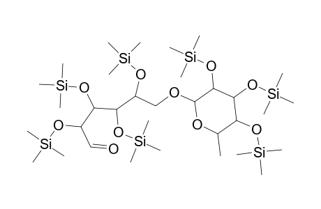 d-Glucose, 6-O-[6-deoxy-2,3,4-tris-O-(trimethylsilyl)-.alpha.-l-mannopyranosyl]-2,3,4,5-tetrakis-O-(trimethylsilyl)-