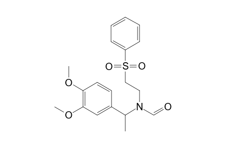 N-[1-(3,4-Dimethoxyphenyl)ethyl]-N-[2-(phenylsulfonyl)ethyl]formamide
