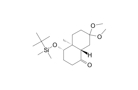 (4S,4aS,8aS)-4-[tert-butyl(dimethyl)silyl]oxy-7,7-dimethoxy-4a-methyl-3,4,5,6,8,8a-hexahydro-2H-naphthalen-1-one