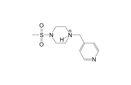1-(methylsulfonyl)-4-(4-pyridinylmethyl)piperazin-4-ium