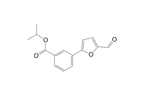 Benzoic acid, 3-(5-formyl-2-furanyl)-, 1-methylethyl ester