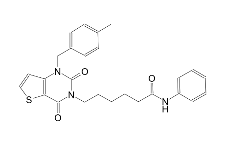 6-(1-(4-methylbenzyl)-2,4-dioxo-1,4-dihydrothieno[3,2-d]pyrimidin-3(2H)-yl)-N-phenylhexanamide