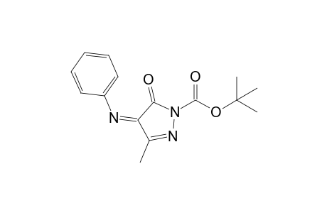 1-(t-Butoxycarbonyl)-3-methyl-4-(phenylimino)-1H-pyrazol-5(4H)-one