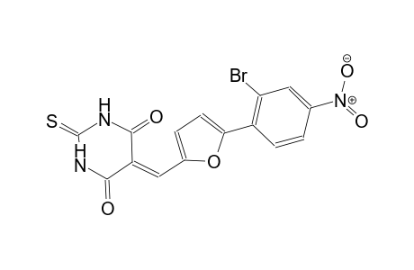 5-{[5-(2-bromo-4-nitrophenyl)-2-furyl]methylene}-2-thioxodihydro-4,6(1H,5H)-pyrimidinedione
