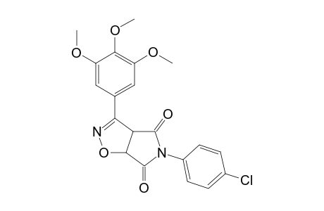 3-(3',4',5'-Trimethoxyphenyl)-5-[N-(4"-chlorophenyl)]-4,6-dioxopyrrolo[3,4-d]-7,8-dihydroisoxazole