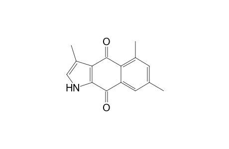 3,5,7-trimethyl-1H-benzo[f]indole-4,9-dione