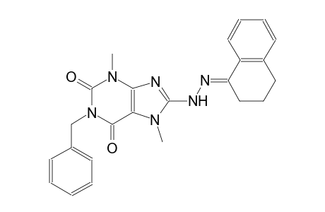 1-benzyl-8-[(2E)-2-(3,4-dihydro-1(2H)-naphthalenylidene)hydrazino]-3,7-dimethyl-3,7-dihydro-1H-purine-2,6-dione