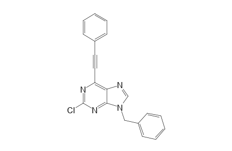 9-Benzyl-2-chloro-6-phenylethynyl-9H-purine