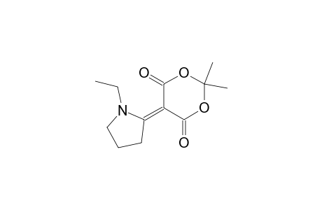 5-(1-Ethyl-2-pyrrolidinylidene)-2,2-dimethyl-1,3-dioxane-4,6-dione