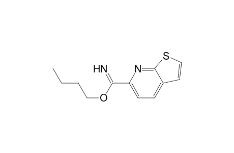 Thieno[2,3-b]pyridine-6-carboximidic acid, butyl ester
